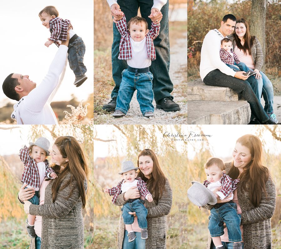 Family collage. Family Photographer Christina Freeman Photography serving Northbrook, Glenview and Evanston