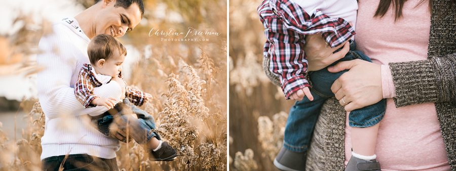 Baby boy with father. Family Photographer Christina Freeman Photography serving Northbrook, Glenview and Evanston
