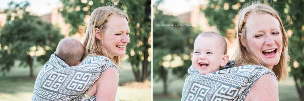 Babywearing | Christina Freeman Photography | Mckinney, Plano, Frisco, Allen Family Photography